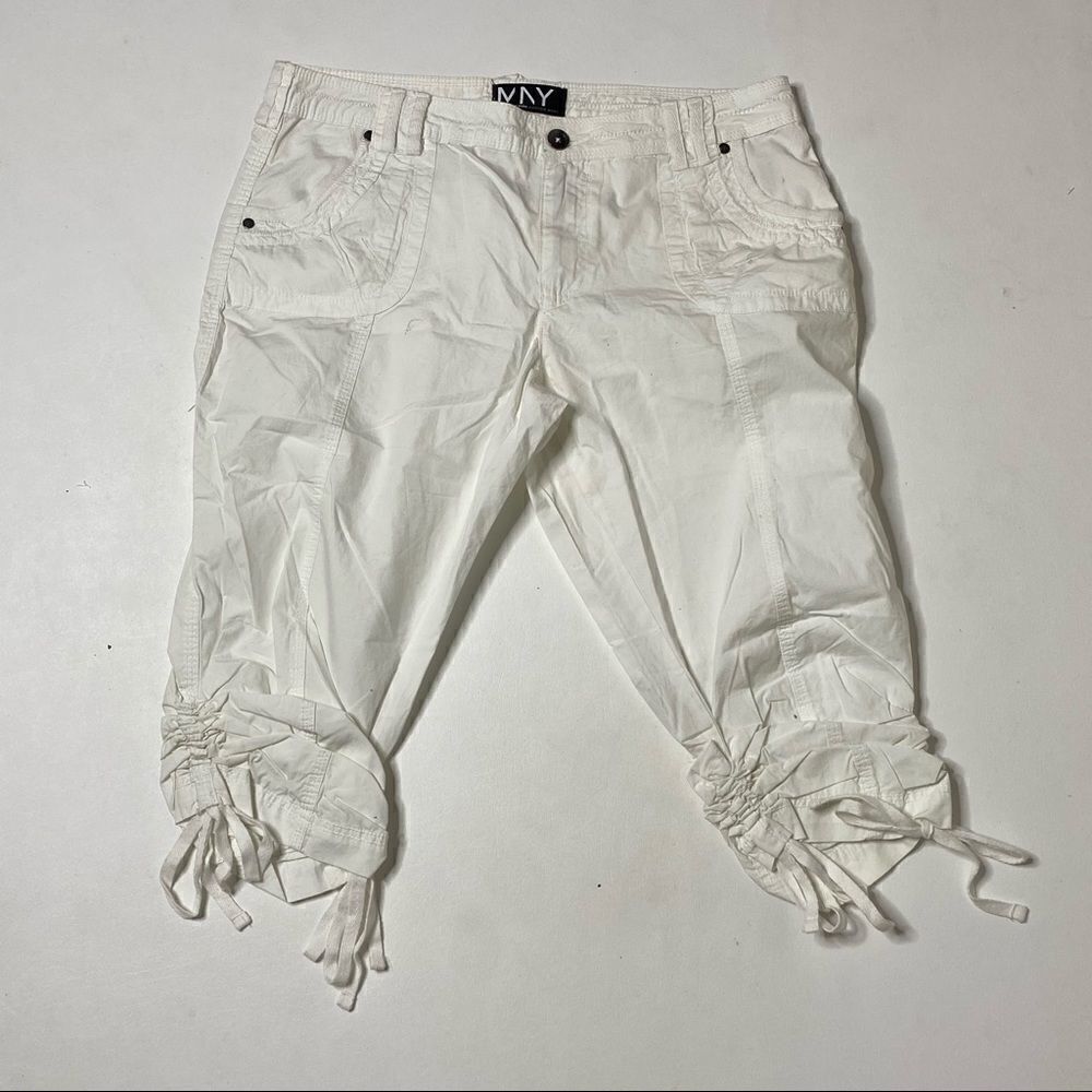 Marc New York | White High Rise Capri’s